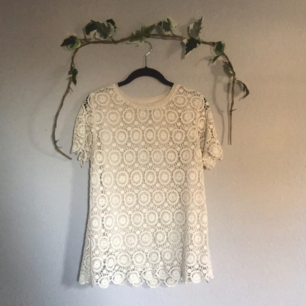 Forever 21 Crochet Top Size M